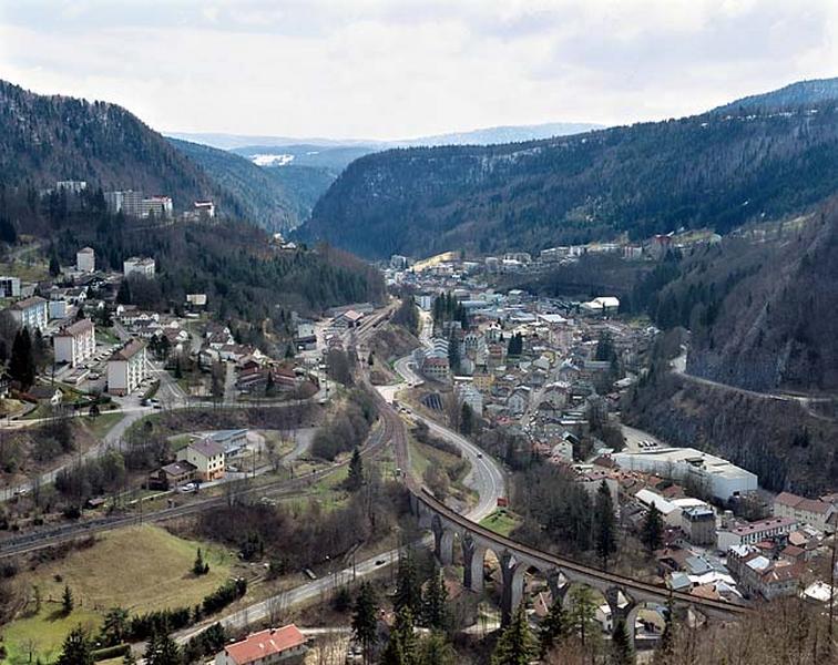 Vue d'ensemble depuis le viaduc des Crottes.