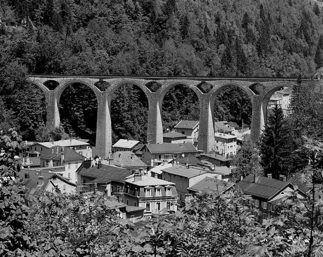 Vue d'ensemble depuis la route de Longchaumois, au sud-ouest.