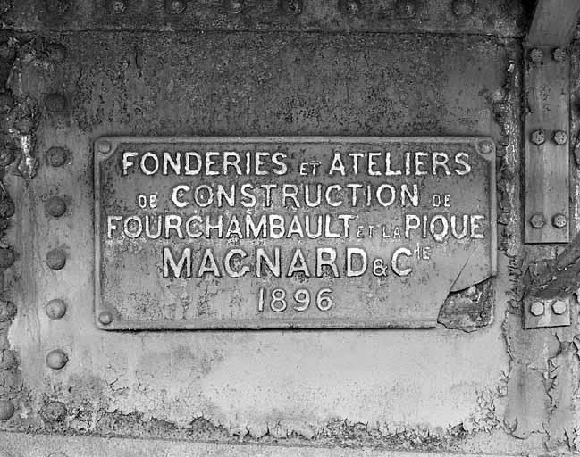 Plaque du constructeur.