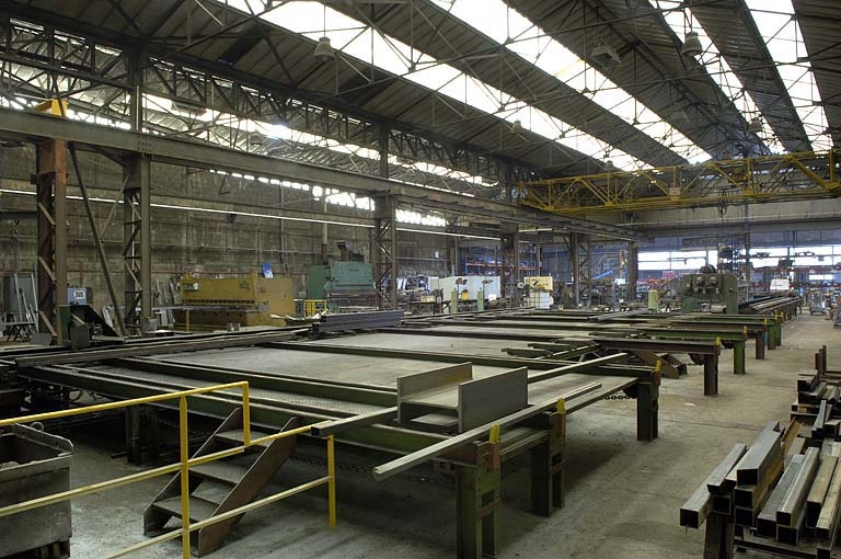 Atelier de fabrication secondaire. Vue intérieure depuis l'est.