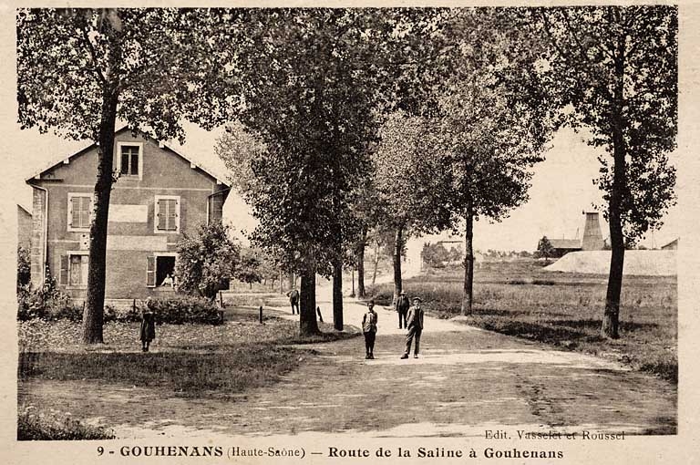 9. Gouhenans (Haute-Saône) - Route de la Saline à Gouhenans.