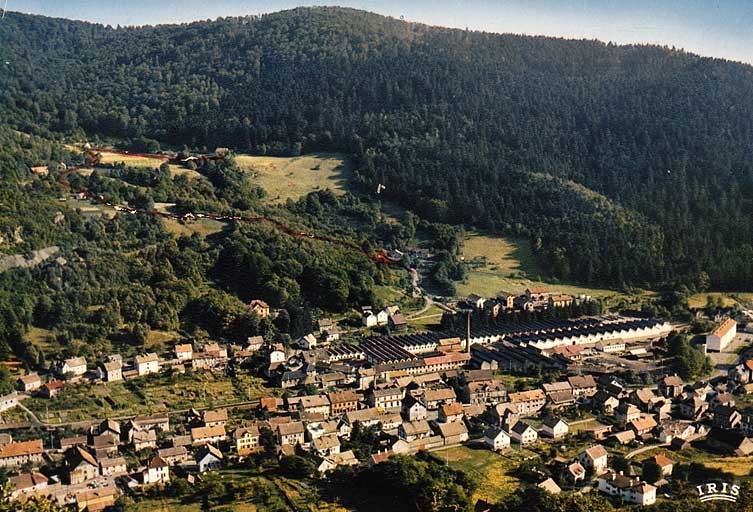 Plancher-les-Mines (Haute-Saône). Vue générale.