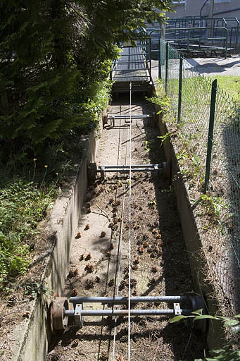 Système d'entraînement de la passerelle.