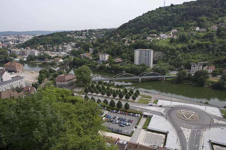 Vue d'ensemble plongeante sur la partie nord.