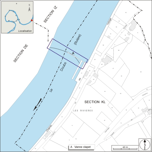 Barrage de la Malate (canal du Rhône au Rhin)