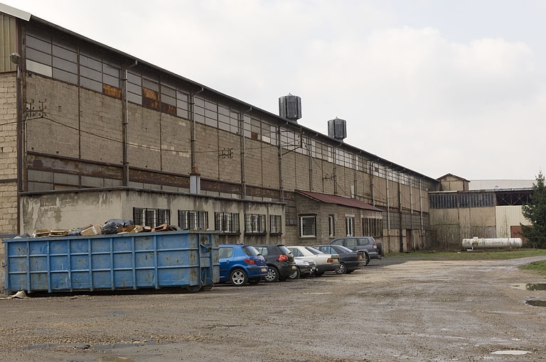 Façade nord de l'atelier de fabrication.