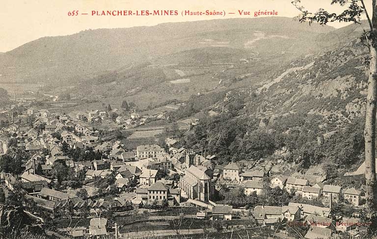 Plancher-les-Mines (Haute-Saône) - Vue générale.