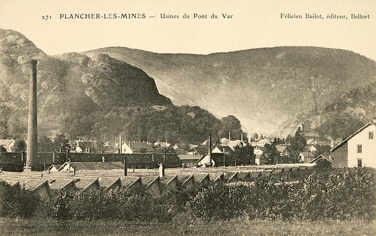 Plancher-les-Mines - Usines de Pont du Var.