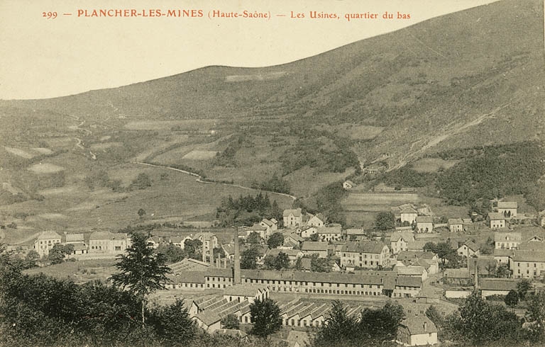Plancher-les-Mines (Haute-Saône)- Les Usines, quartier du Bas.