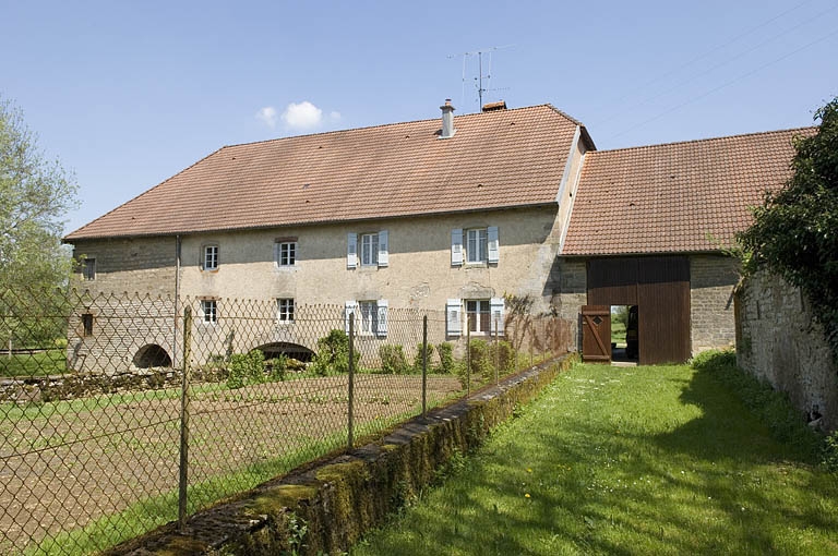 Façade postérieure du moulin.