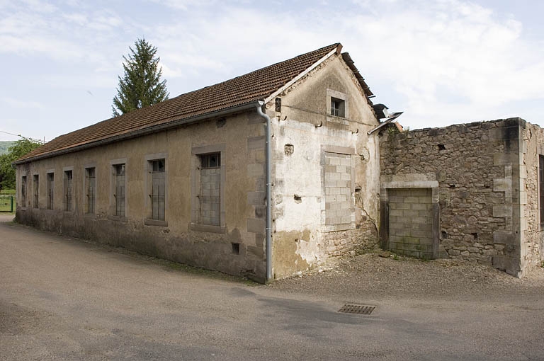Façade nord de l'atelier de fabrication.