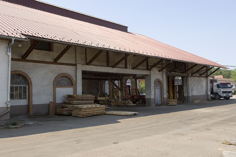 Façade nord de l'atelier de fabrication.