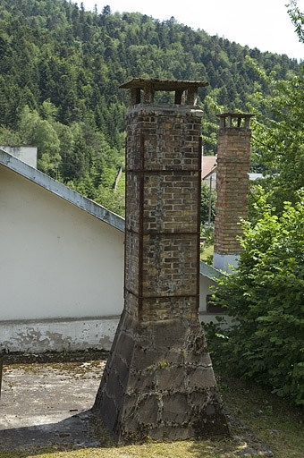 Détail d'une cheminée.