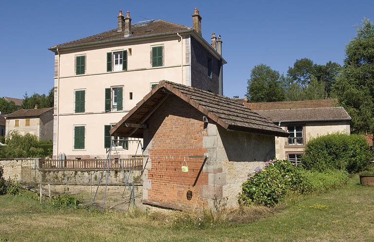 Logement patronal sud. Façade postérieure.