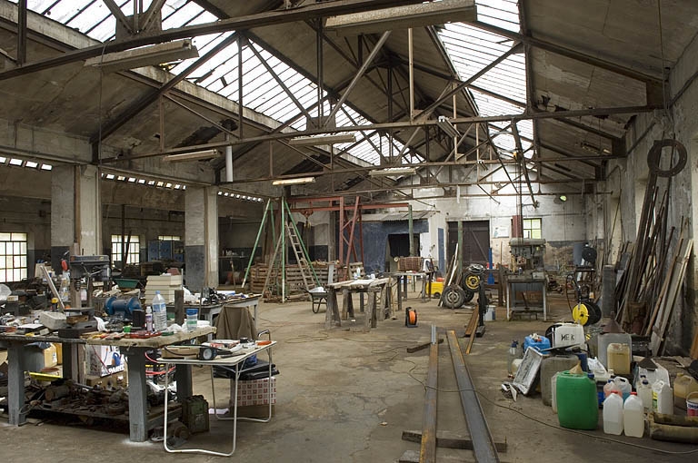 Etage de l'atelier de fabrication. Vue depuis le sud.