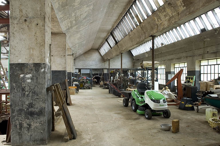 Etage de l'atelier de fabrication. Vue depuis le nord-est.