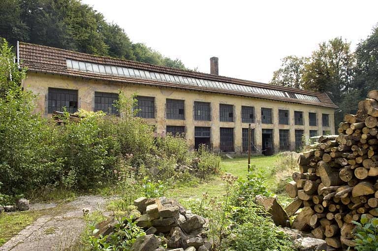 Façade occidentale de l'atelier de fabrication.
