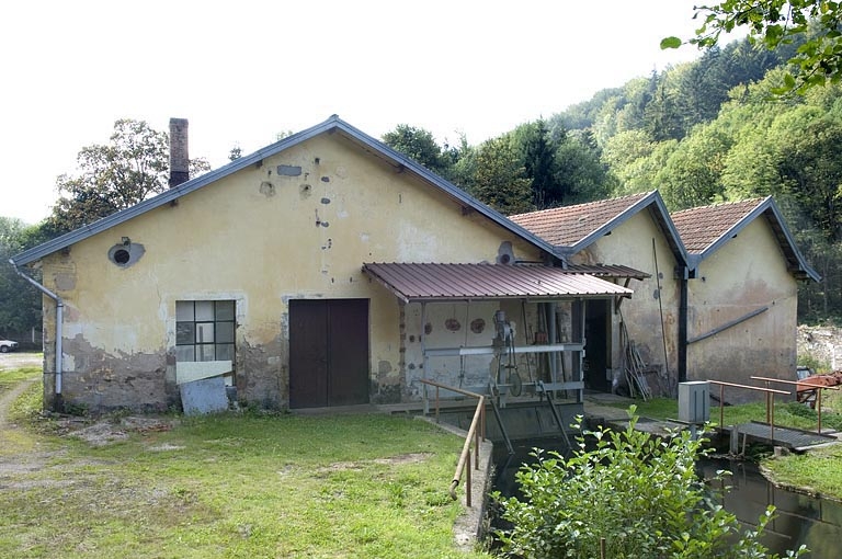 Pignon nord de l'atelier de fabrication.