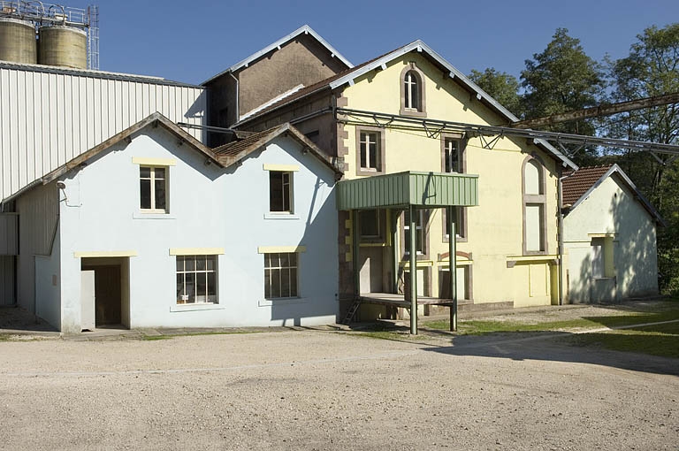 Façades occidentales du moulin.