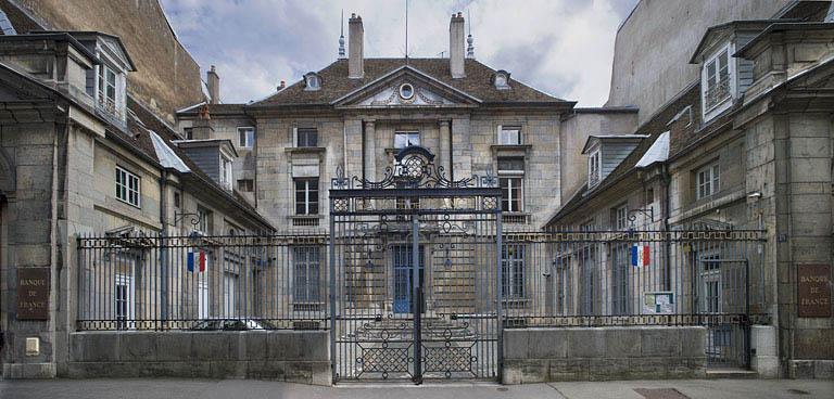 Hôtel Pétremand de Valay, actuellement banque de France