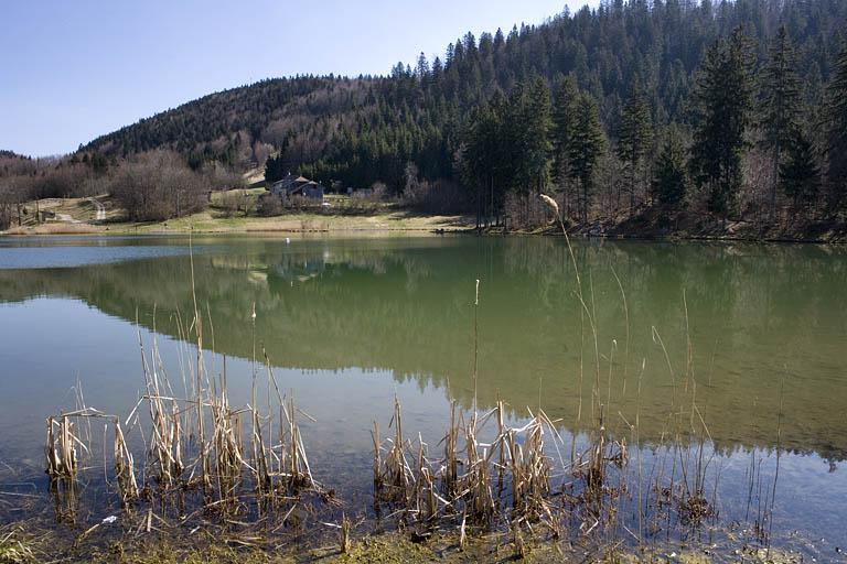 Réservoir : vue d'ensemble, depuis l'ouest.