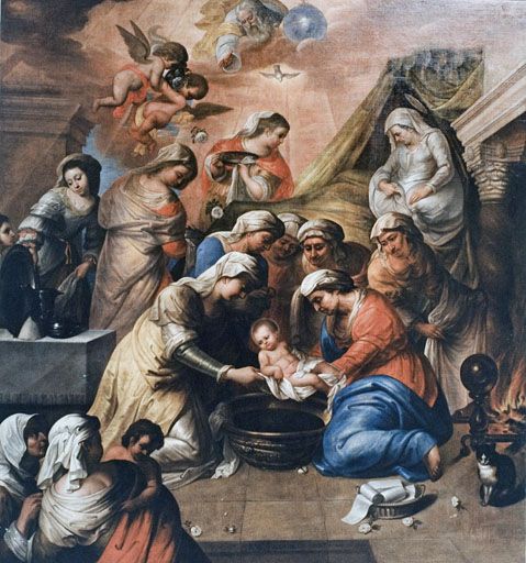 Tableau : la Nativité de la Vierge (Dole, collégiale Notre-Dame).