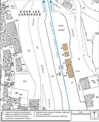 Plan-masse de la partie nord (gare des voyageurs).