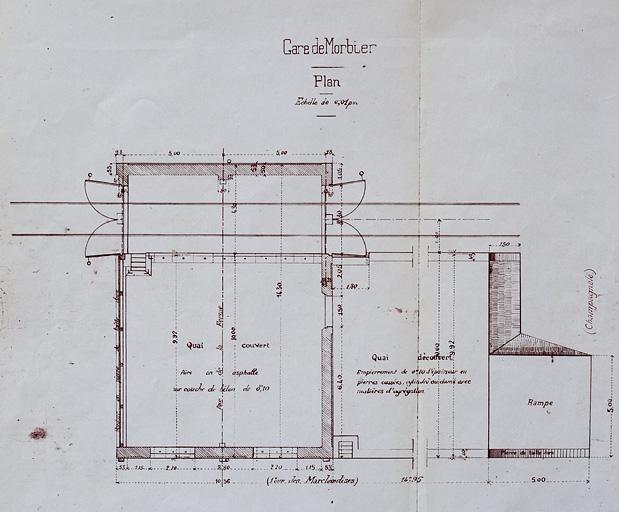 Plan [du quai couvert], 1971 ?