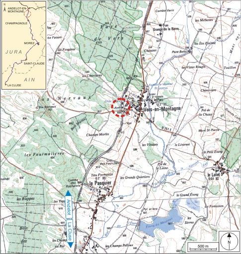 Carte et schéma de localisation.