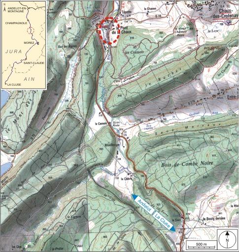 Carte et schéma de localisation.