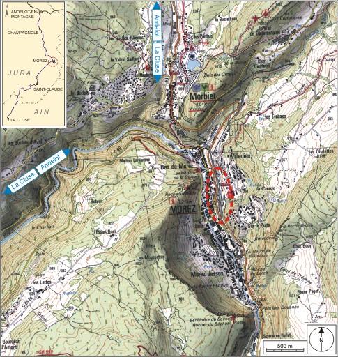 Carte et schéma de localisation.