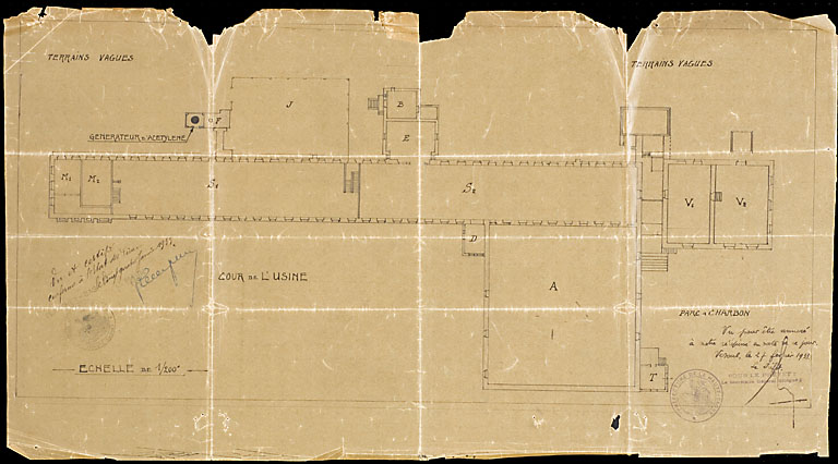 Plan du tissage du Haut-du-Them [sans date].