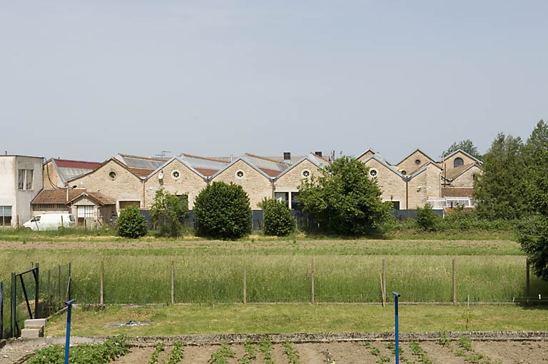 Fonderie de Saint-Sauveur et ateliers municipaux : vue d'ensemble depuis le sud-est.