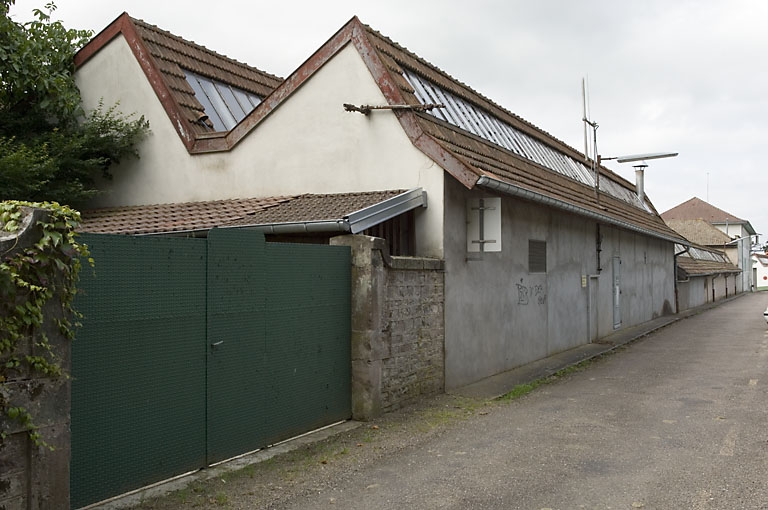 Façade nord de l'atelier de fabrication.