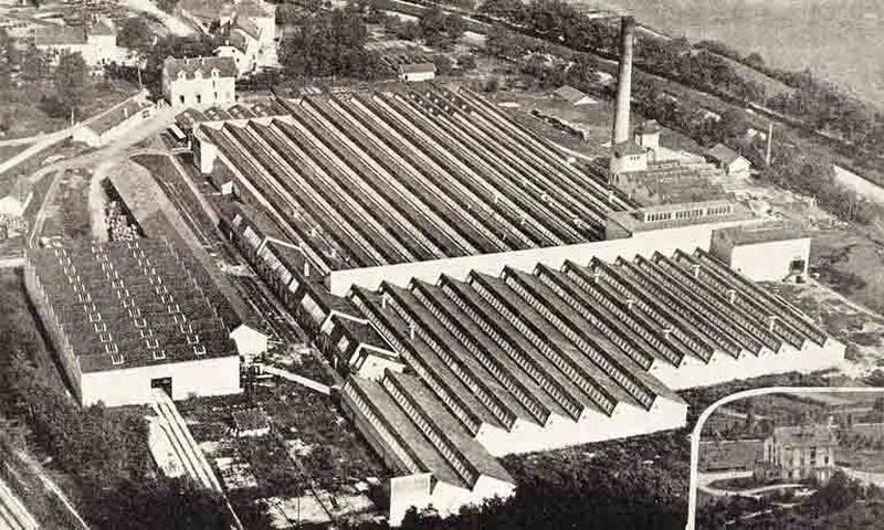 Vue générale des usines de la société Filature de Demangevelle.