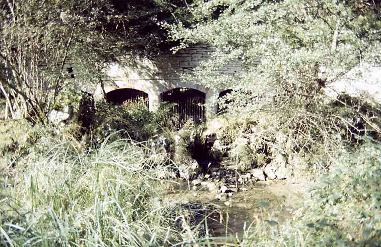 Entrée du ruisseau dans la propriété.