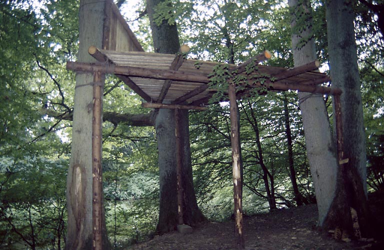 Cabane dans les arbres.