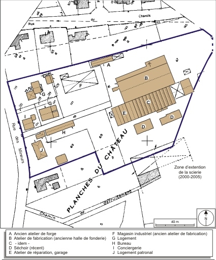 Plan-masse et de situation. Extrait du plan cadastral numérisé, 2008, section AM, échelle 1:1000 réduit à 1:1250. Source : Direction générale des Finances Publiques - Cadastre ; mise à jour : 2008.