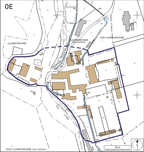 Plan-masse et de situation. Extrait du plan cadastral numérisé, 2008, section ZM, 1:2000. Source : Direction générale des Finances Publiques - Cadastre ; mise à jour : 2008.