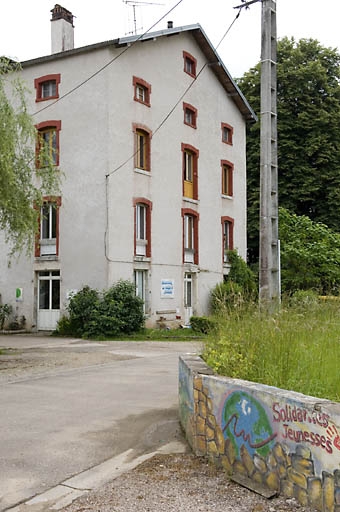Elévation occidentale de l'atelier de fabrication.