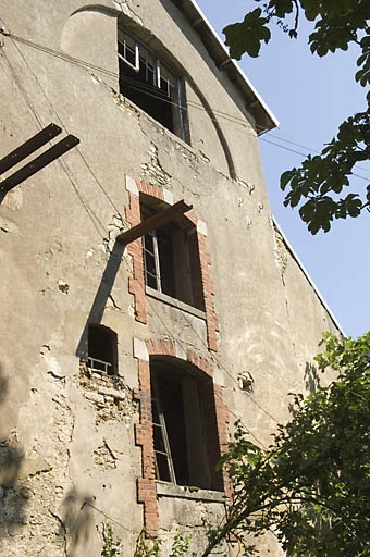 Elévation du pignon sud du haut fourneau.