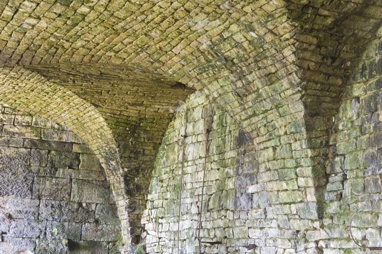 Salle des cubilots. Détail des voûtes d'arêtes.