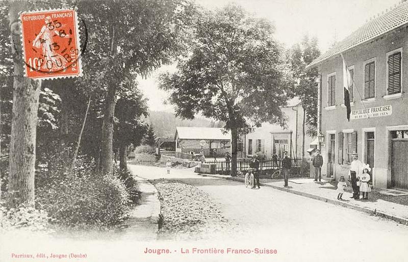 Jougne.- La Frontière Franco-Suisse
