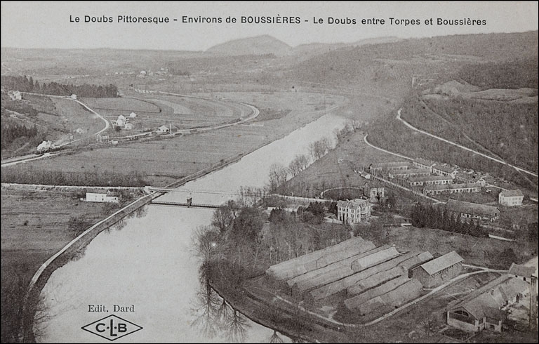 Le Doubs pittoresque - Environs de Boussières - Le Doubs entre Torpes et Boussières.