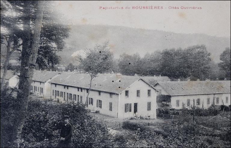 Papeterie de Boussières. Cités ouvrières.