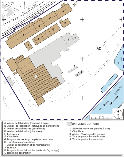 Plan-masse et de situation. Extrait du plan cadastral numérisé, section AD, échelle 1/1750. Source : Direction générale des Finances Publiques - Cadastre ; mise à jour : 2009.