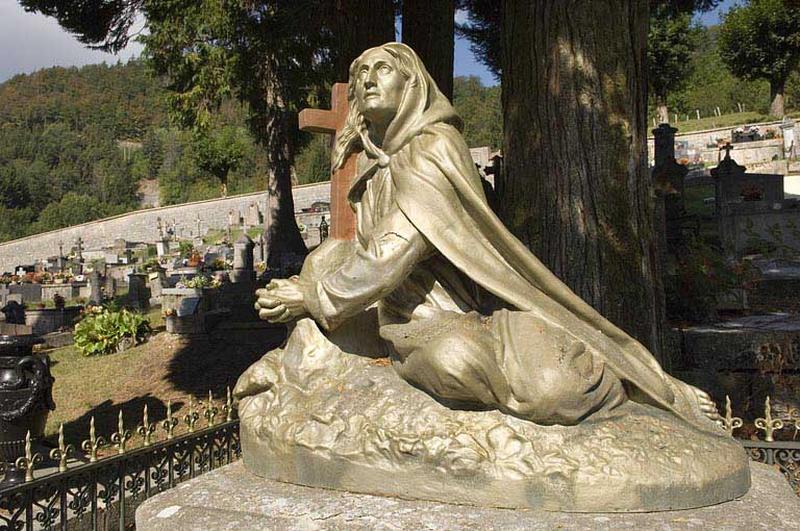 Détail : la Vierge au pied de la croix.