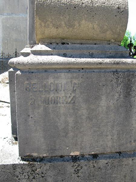 Signature du sculpteur Belloni.