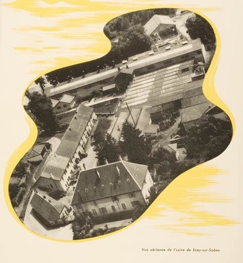 Vue aérienne de l'usine de Scey-sur-Saône.