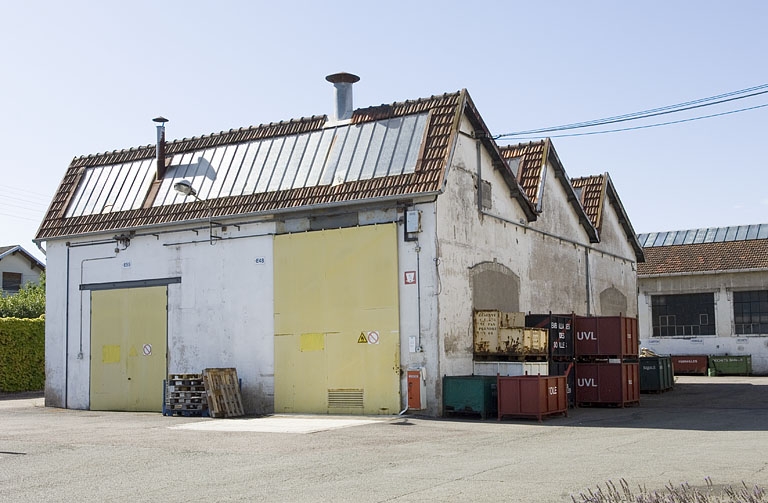 Salle des machines et chaufferie, depuis le nord (usine Dollé).